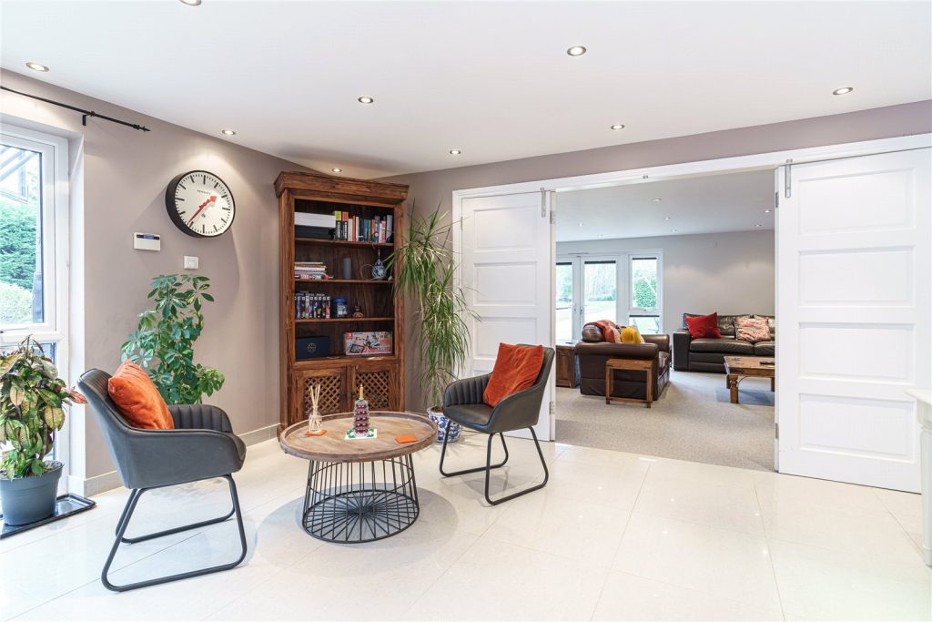 living room and dining room